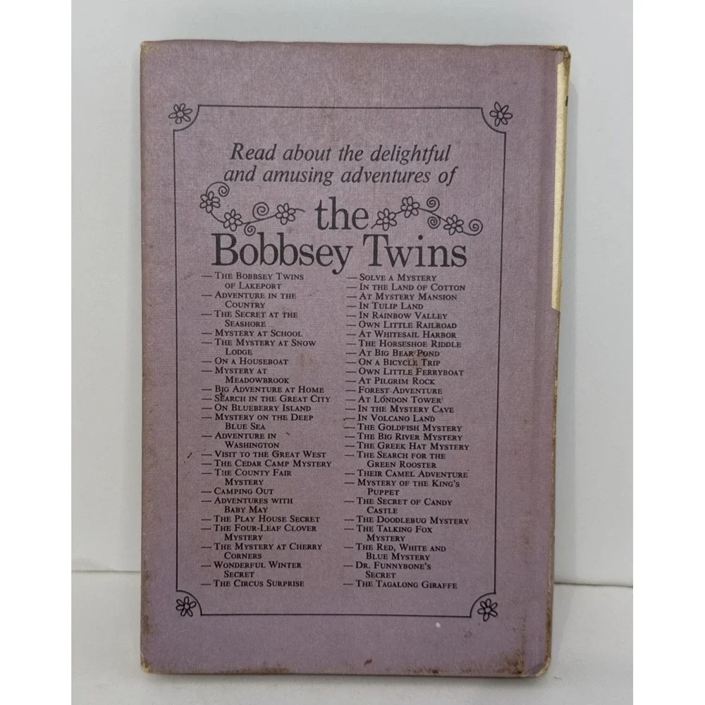 1959 Grosset & Dunlap Bobbsey Twins on Blueberry Island by Laura Lee Hope Vtg